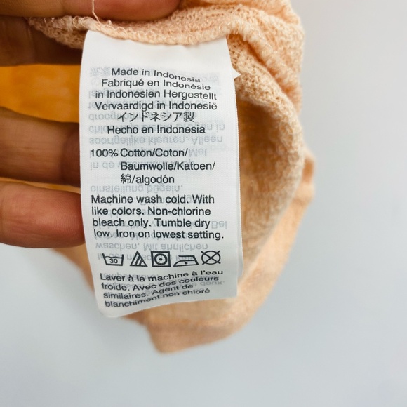 Madewell Texture & Thread Flutter Short Sleeve Top Peachy Size XS - Picture 4 of 6